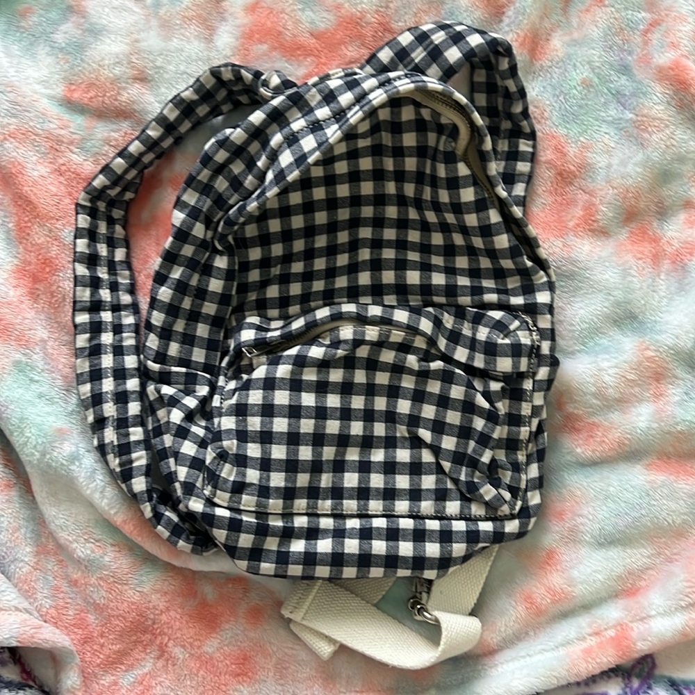 Brandy Melville Gingham Mini Backpack - image 1